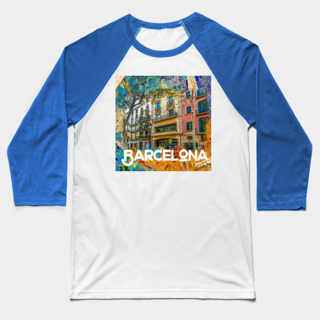 Barcelona Baseball T-Shirt by martian